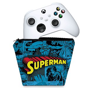 Capa Xbox Series S X Controle Case - Superman Comics