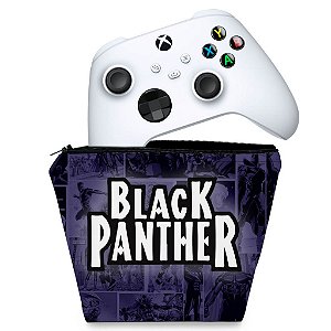 Capa Xbox Series S X Controle Case - Pantera Negra Comics
