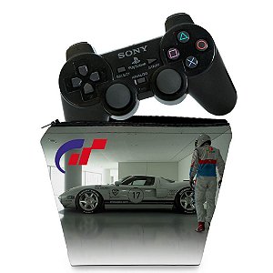 KIT Capa Case e Skin PS2 Controle - Gran Turismo 4 - Pop Arte Skins Atacado