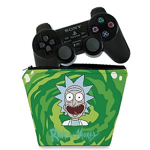 Capa PS2 Controle Case - Rick And Morty