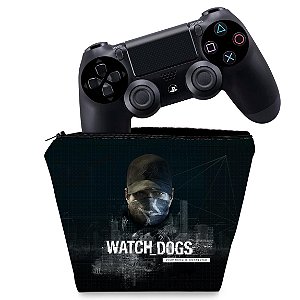 Capa PS4 Controle Case - Watch Dogs