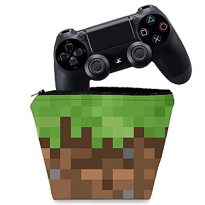 Capa PS4 Controle Case - Minecraft