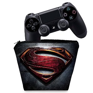 Capa PS4 Controle Case - Superman - Super Homem
