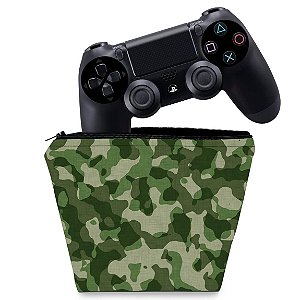 Capa PS4 Controle Case - Camuflagem Exercito