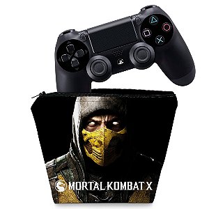Capa PS4 Controle Case - Mortal Kombat X