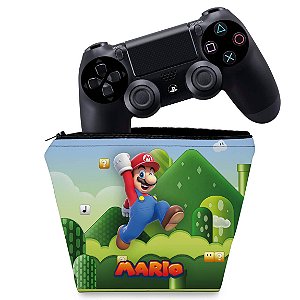 Capa PS4 Controle Case - Super Mario Bros