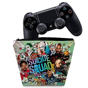 Capa PS4 Controle Case - Esquadrão Suicida #B