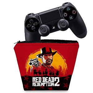 Capa PS4 Controle Case - Red Dead Redemption 2