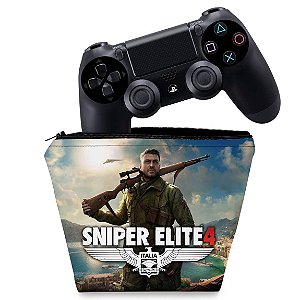 Capa PS4 Controle Case - Sniper Elite 4