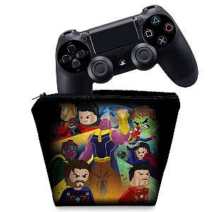 Capa PS4 Controle Case - Lego Avengers Vingadores