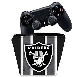 Capa PS4 Controle Case - Oakland Raiders Nfl