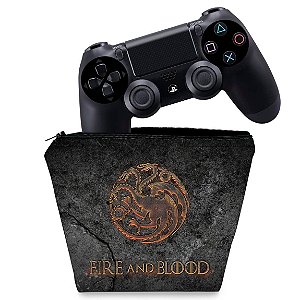 Capa PS4 Controle Case - Game Of Thrones Targaryen