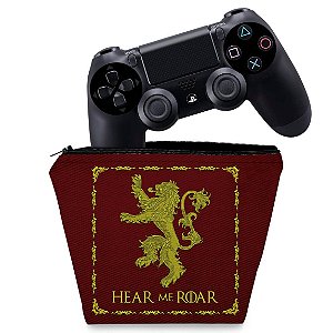 Capa PS4 Controle Case - Game Of Thrones Lannister