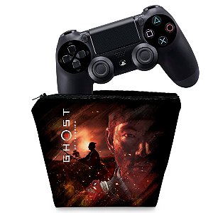 Capa PS4 Controle Case - Ghost Of Tsushima