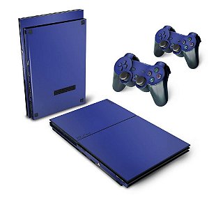 PS2 Slim Skin - Azul Escuro