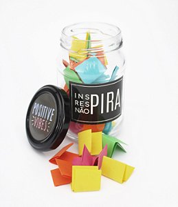 Kit 3 Potes De Mensagens Inspira Respira Não Pira