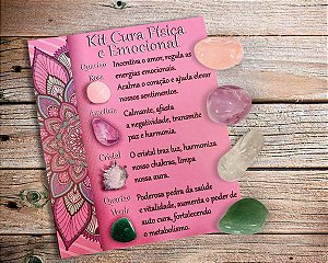 Kit de Cristais para Cura Física e Emocional
