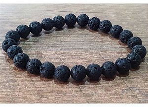 Pulseira de Pedra Vulcânica