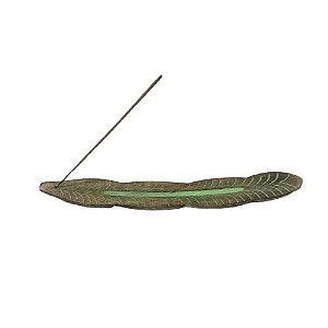 Incensário Canoa Madeira – Verde