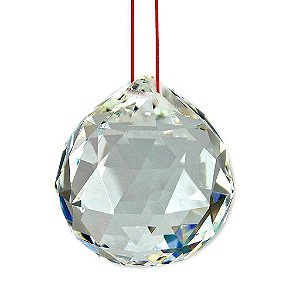 Esfera de cristal multifacetada 40mm Egípcia para Feng Shui - curas e correções