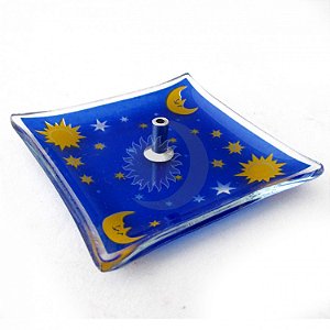 Incensário celestial azul 12 cm