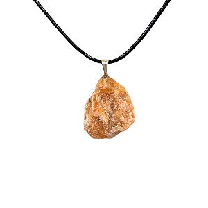 Calcita Laranja - colar pedra bruta