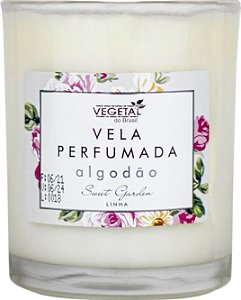VELA PERFUMADA DE ALGODÃO 165G- VEGETAL DO BRASIL
