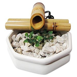 Fonte Feng Shui Baguá M 17cm - Branca