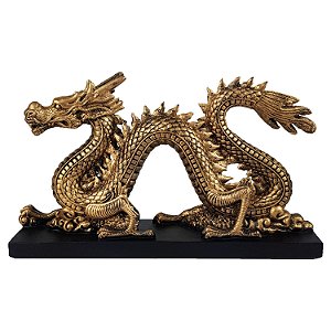 DRAGAO CHINES C/ BASE GG- DOURADO