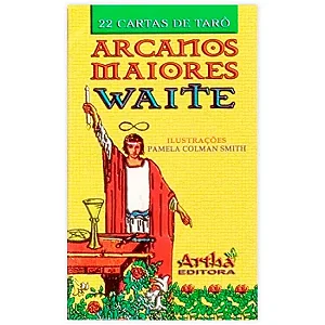 Tarô Arcanos Maiores Waite com 22 Cartas