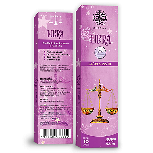 Incenso linha Zodíaco Dharma Signo de Libra