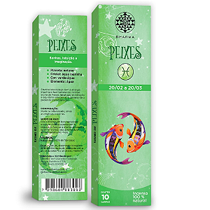 Incenso linha Zodíaco Dharma Signo de Peixes