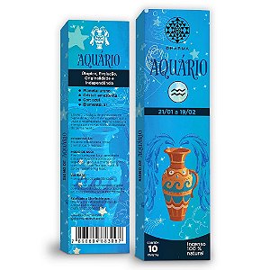 Incenso linha Zodíaco Dharma Signo de Aquário