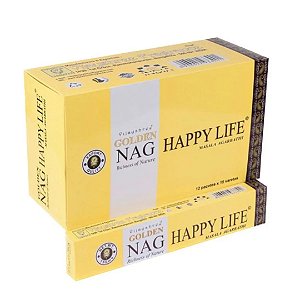 Incenso Golden Nag - Happy Life - Vida Feliz