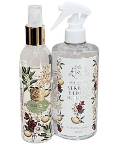 Kit Água Perfumada e Home Spray Verbena e Limão Siciliano
