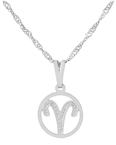 Gargantilha Signo Aries 12 mm - Sunshine Cristais Tamanho: 1.Corrente 45 cm