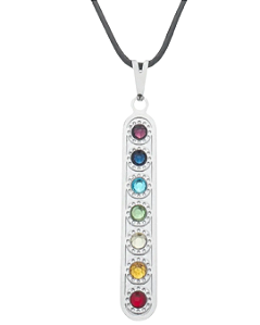Gargantilha 7 chakras 33 m -fio 45 cm