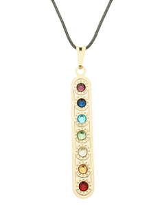 Gargantilha 7 chakras 33 m -fio 45 cm