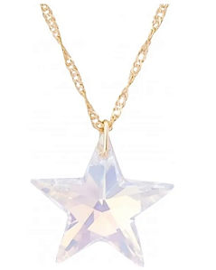Gargantilha Estrela Swarovski 20mm Aurora Boreal Sunshine