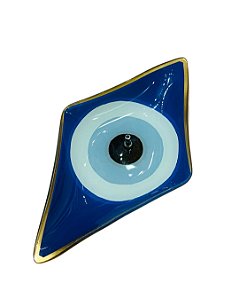 Incensário de Vidro Losango - Olho Grego