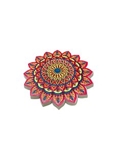 Incensário Imã Mandala Colorido