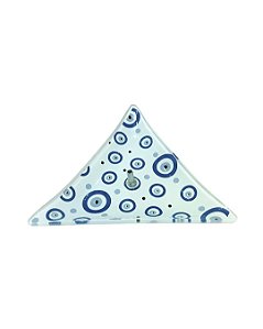 Incensário de Vidro Triangular - Olho Grego
