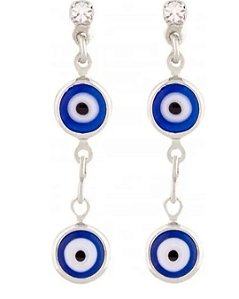 Brinco com Olho Grego Duplo