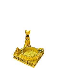 Incensário Castiçal Gata Bastet