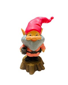 Gnomo Colorido no Pedestal - Rosa do Amor e Harmonia