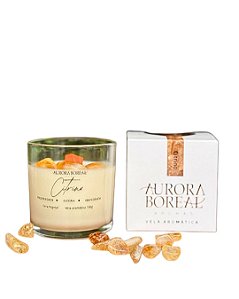 Vela Perfumada Citrino 160g - Aurora Boreal