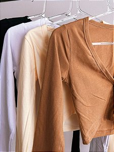 CROPPED BOTÃO - BASICS