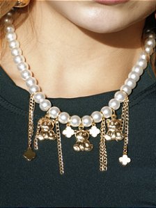 Colar Pearls And Bears