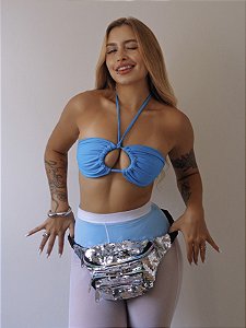 Conjunto Hot Pant | Top Cortininha