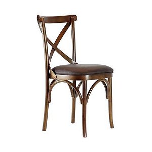 Cadeira Design X Estofada - Bronze - Alto Padrão Móveis.
